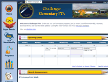 Tablet Screenshot of challengerpta.org